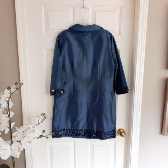 NWOT Mac & Jac blue black embellished tunic dress - Picture 9 of 10